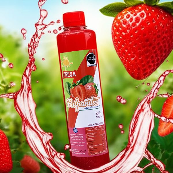 PULPANITA SABOR FRESA 500 ML.