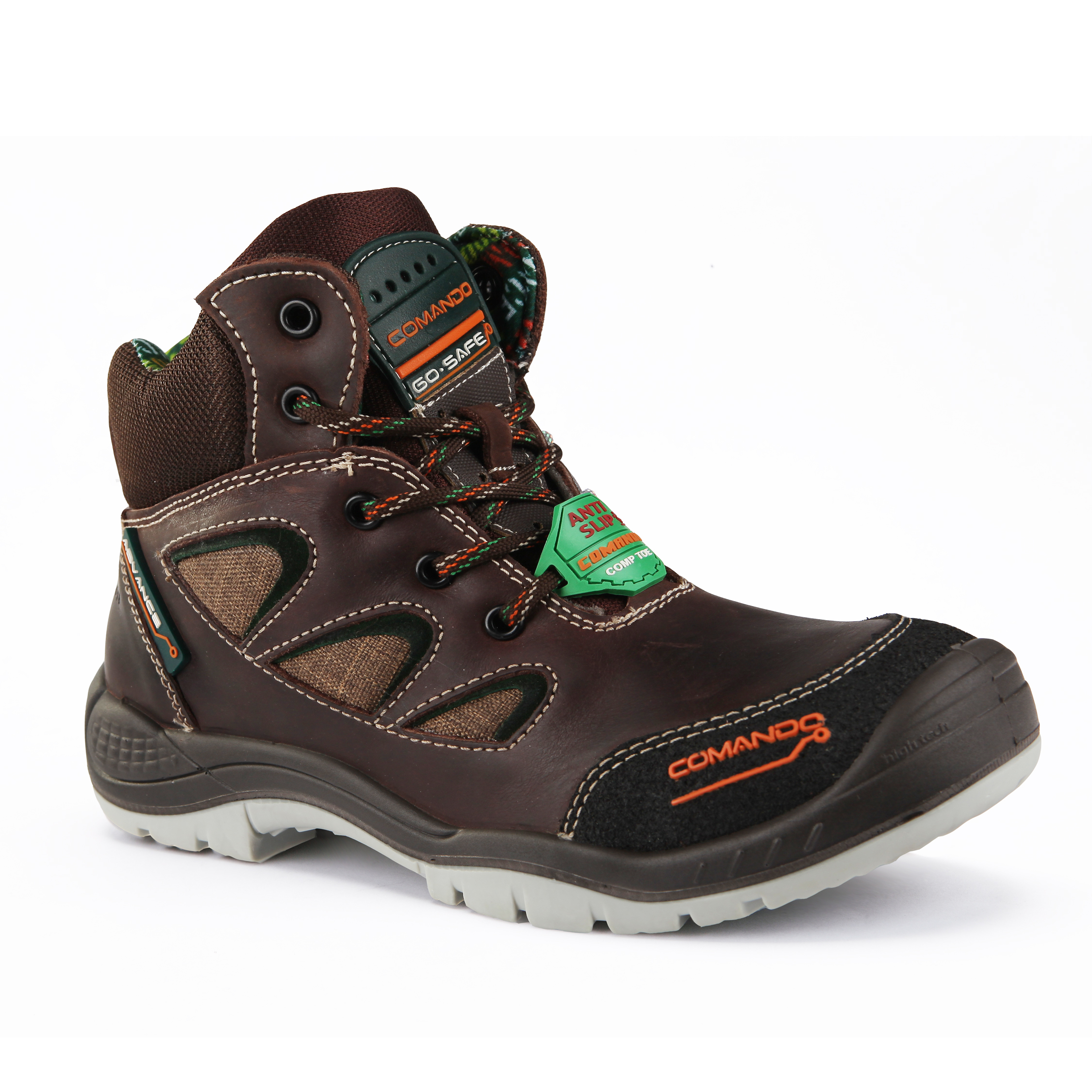 Grupo Industrial Comando-Calzado Industrial 1431, 100% Piel, Suela de  Inyección Directa al Corte, Anti-Slip-$1187.12