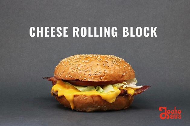 Burger Cheese Rolling Block