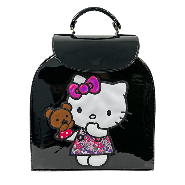 MOCHILA WEN PRADA NEGRO CHAROL KITTY - M10WEPRNCHK