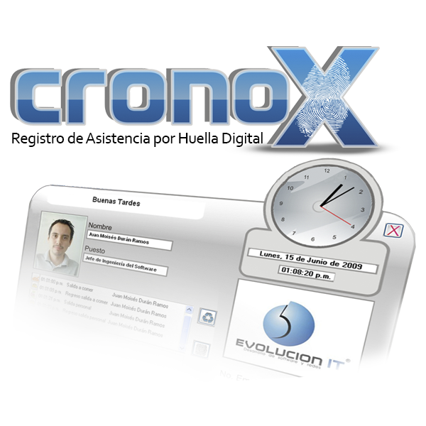 Sistema CRONOX versión para 25 empleados.