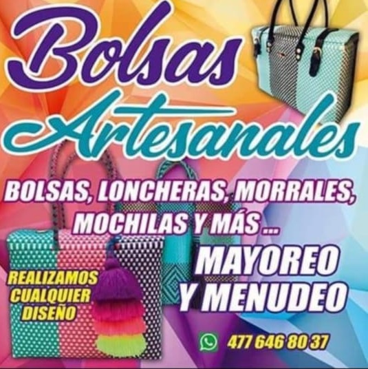 autor multitud dos Bolsas Artesanales De Plástico-Bolsa Chica-$230