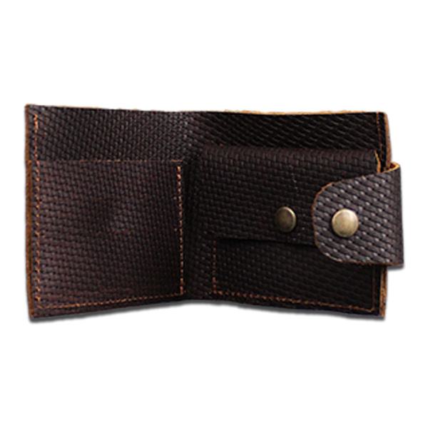 CARTERA EUROS PIEL  VINO
