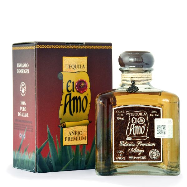 Tequila El Amo Premium Añejo 750ml