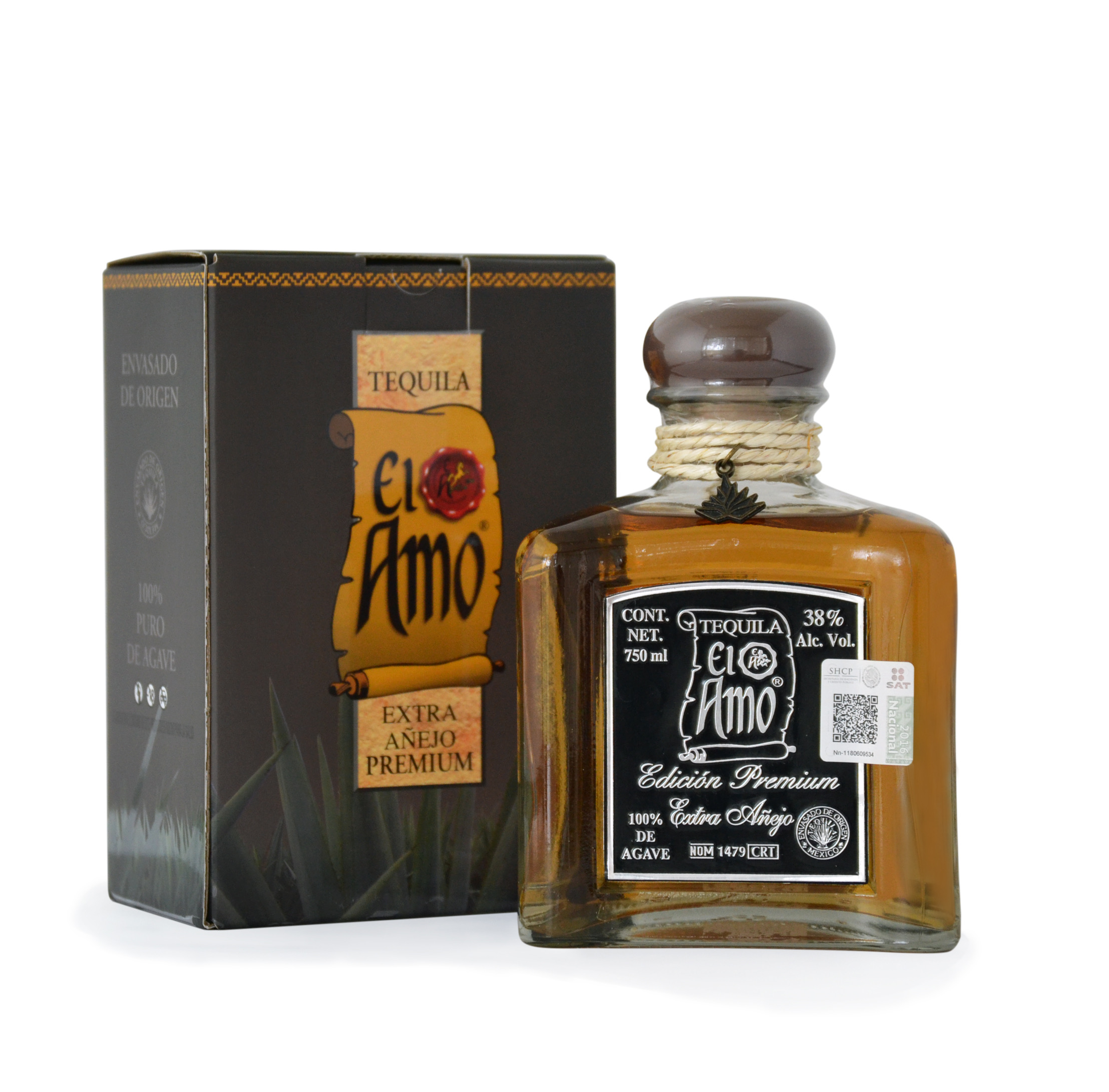 Tequila El Amo Premium Extra Añejo 750ml